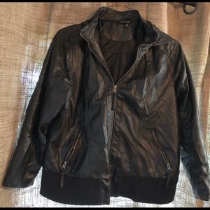 Hooded Leather Jacket